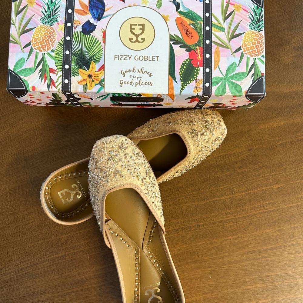 Women's Gold Embellished Sandals